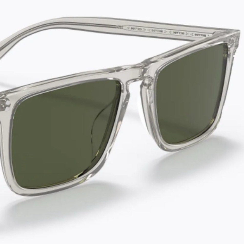 Oliver Peoples Bernardo Clear and Gray/Green Sunglasses
